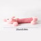 Stuffingless Plush Dog Toy Squeaky Crinkle Enhanced Chew Toy for Large Breeds Simulated Animal Design