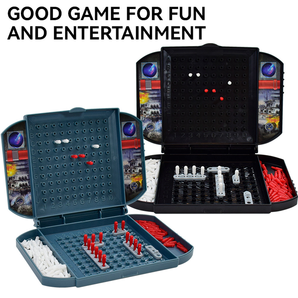 Battleship Game Two-Player Naval Combat Tabletop Game for Strategy Lovers
