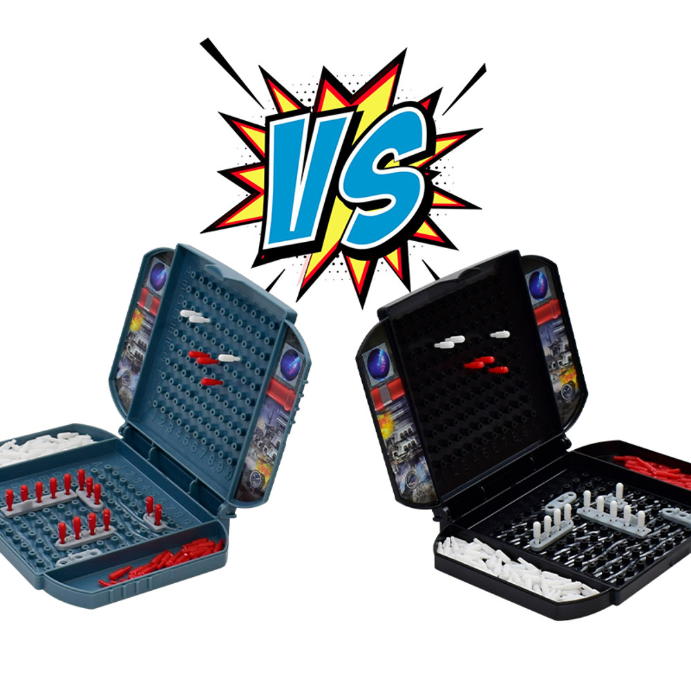Battleship Game Two-Player Naval Combat Tabletop Game for Strategy Lovers