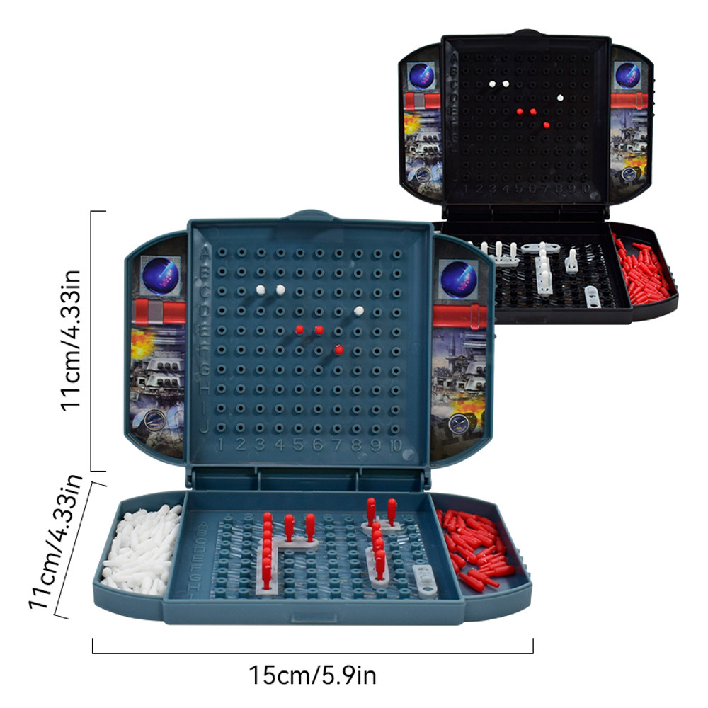 Battleship Game Two-Player Naval Combat Tabletop Game for Strategy Lovers