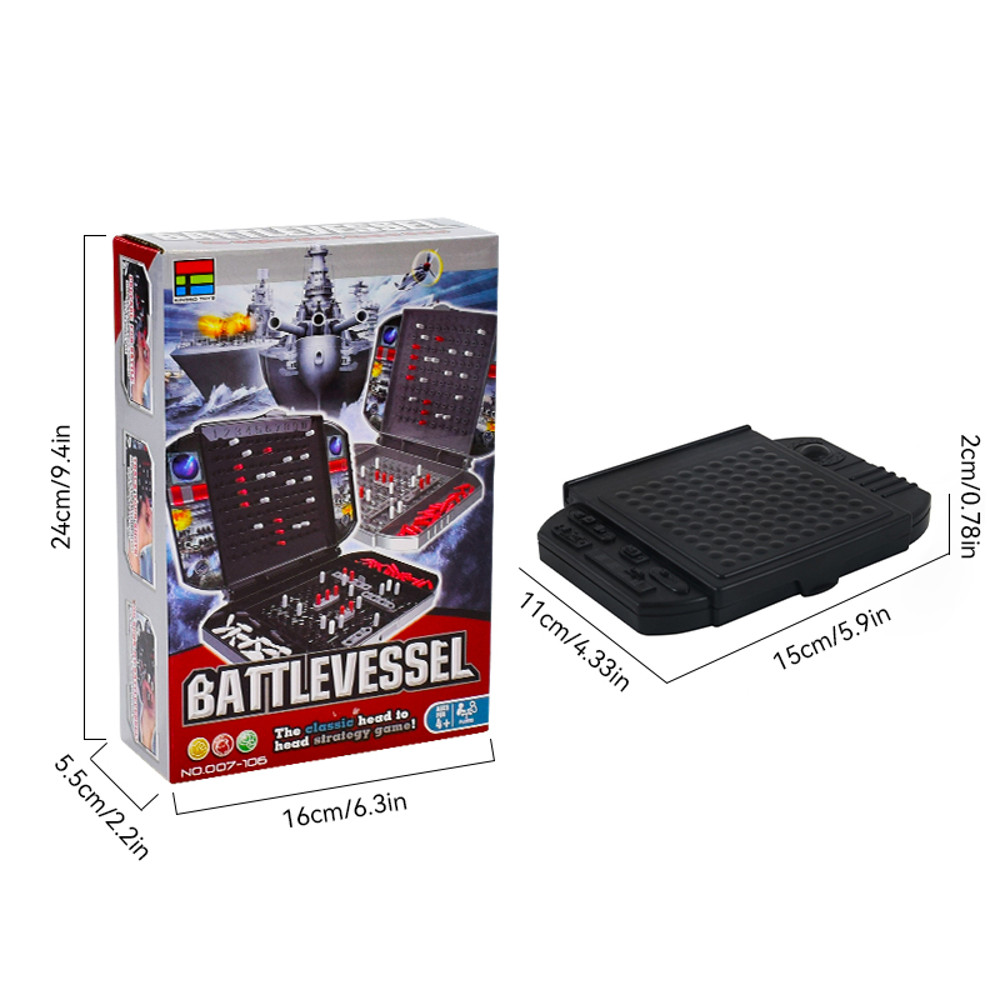 Battleship Game Two-Player Naval Combat Tabletop Game for Strategy Lovers