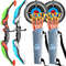 Kids Bow and Arrow Set LED Light Up Toy Archery Set for Outdoor Adventure & Sports Fun