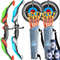 Kids Bow and Arrow Set LED Light Up Toy Archery Set for Outdoor Adventure & Sports Fun