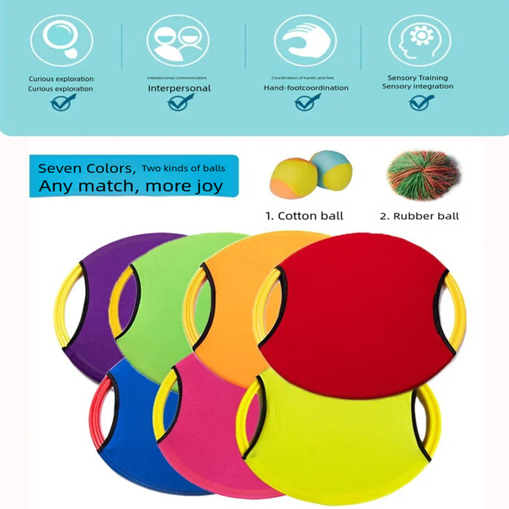 Bouncing Circle Throw Toy – Kids Balance Training & Sensory Learning Game (35cm)