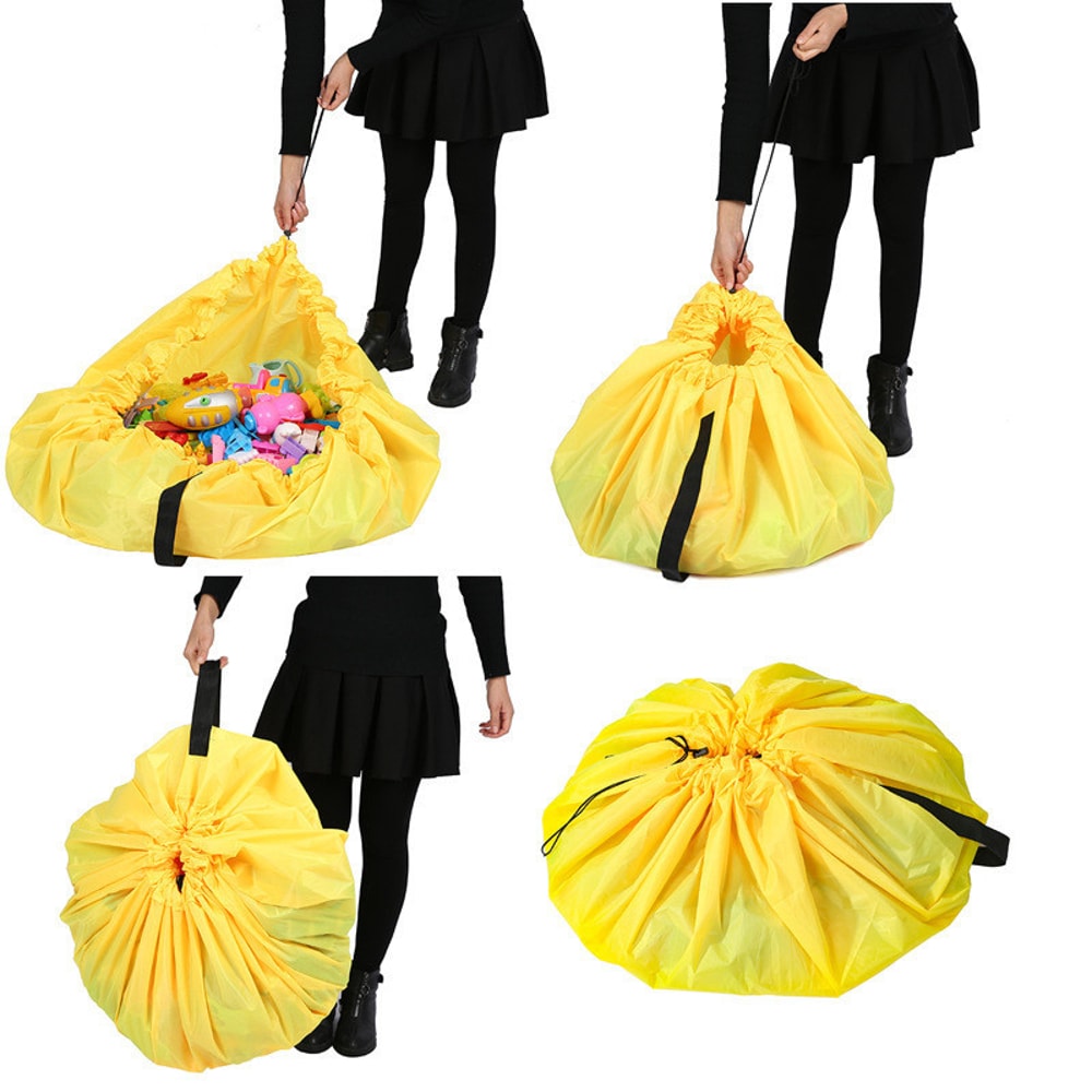 Portable Kids Toy Storage Bag Play Mat Multifunctional Building Blocks Organizer For Christmas Gif 2