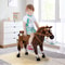 Plush Ride On Horse For Girls Boys Interactive Toy Perfect Gift 0