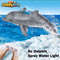 Remote Control Dolphin Toy with LED Light 2.4G Electric Water Toy for Kids, Gift for Boys & Girls