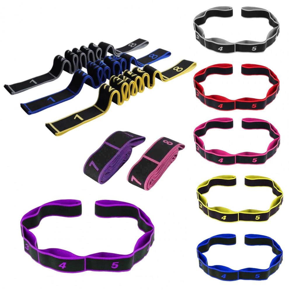Segmented Stretching Belt For Yoga Pilates Dance Mobility And Flexibility Training 1