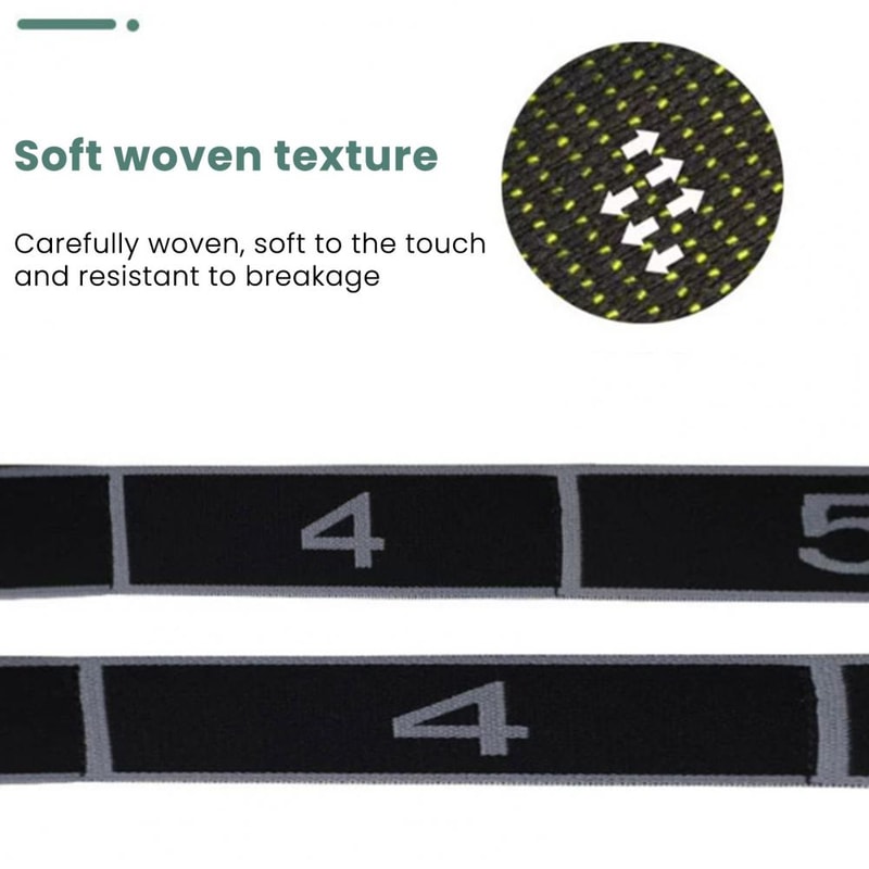 Segmented Stretching Belt For Yoga Pilates Dance Mobility And Flexibility Training 3