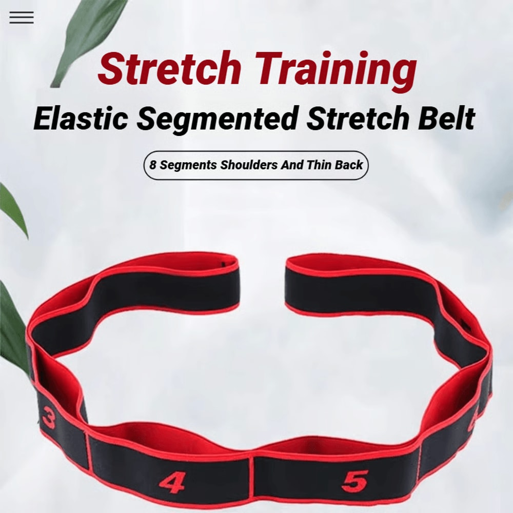 Segmented Stretching Belt For Yoga Pilates Dance Mobility And Flexibility Training 12
