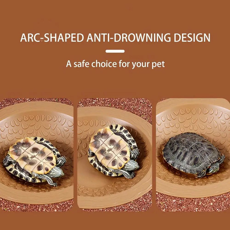 Tortoise Food Dish  Reptile Feeding Dish Spacious Bathing Pool For Amphibians Bearded Dragons And G 3