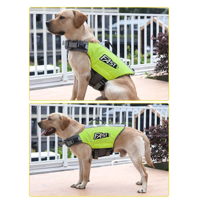 Adjustable Pet Swimming Life Jacket Super Buoyancy Reflective Dog Safety Vest For Water Adventures 1