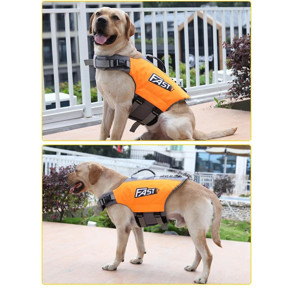 Adjustable Pet Swimming Life Jacket Super Buoyancy Reflective Dog Safety Vest For Water Adventures 2