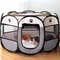 Large Dog Cages Cat Fences Foldable Pet Tent with Skylight Zipper Portable Kennel for Outdoor E