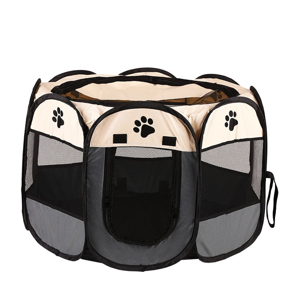 Large Dog Cages  Cat Fences Foldable Pet Tent with Skylight Zipper  Portable Kennel for Outdoor E