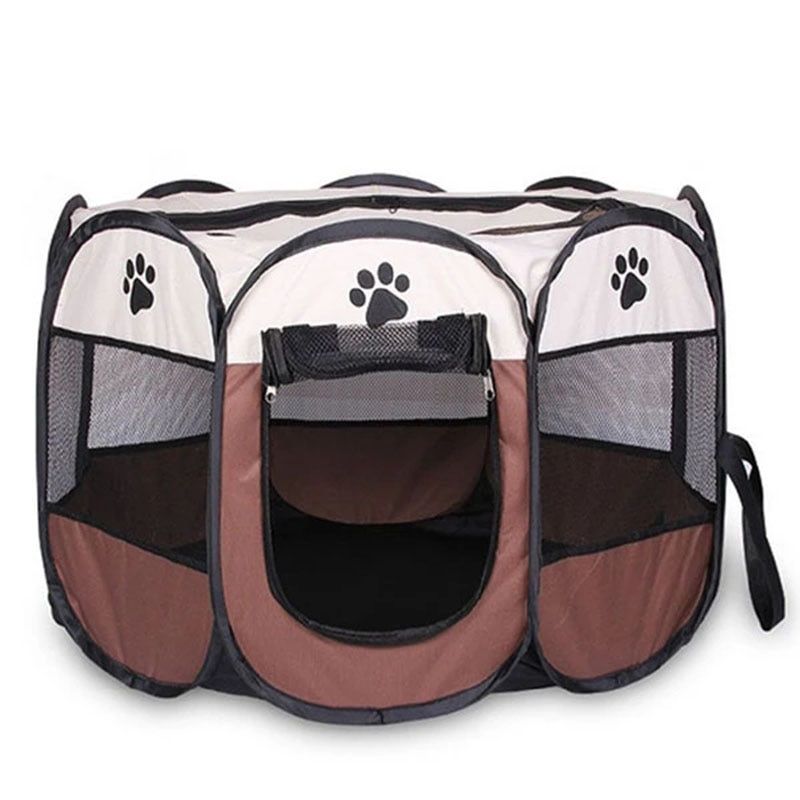 Large Dog Cages  Cat Fences Foldable Pet Tent with Skylight Zipper  Portable Kennel for Outdoor E