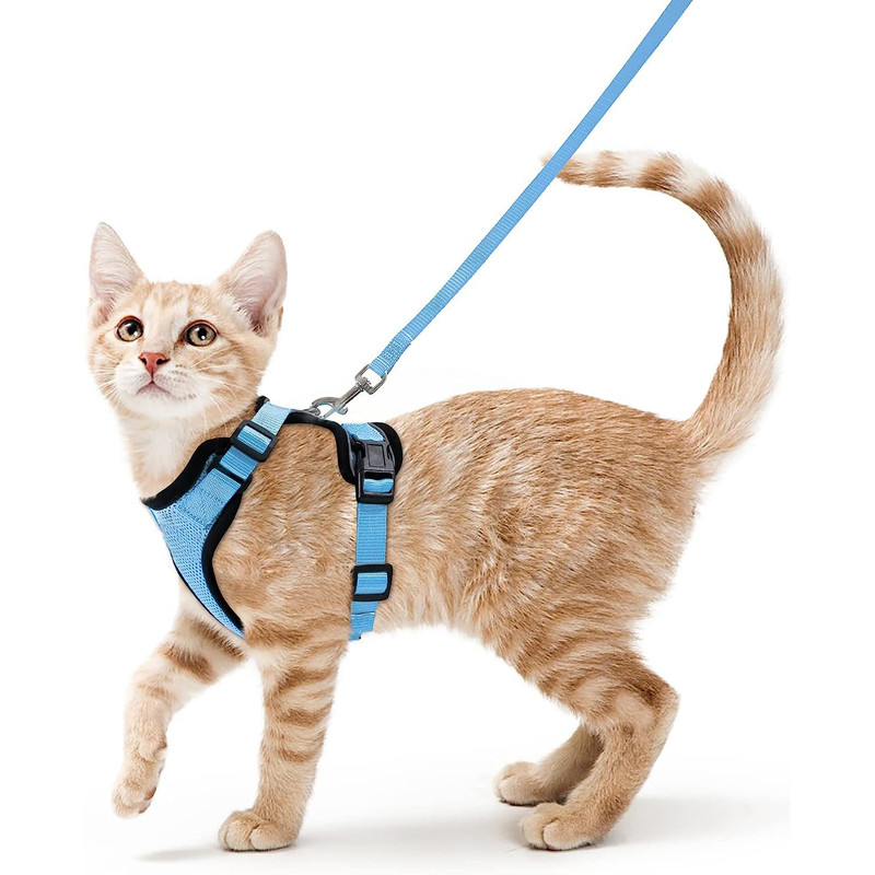 Adjustable Cat Harness And Leash For Walking EscapeProof EasyWear Design For Safe Outdoor Adventure 6