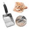 Metal Cat Litter Shovel with Long Handle Durable Sand Cleaning Scoop for Dog Cat Waste