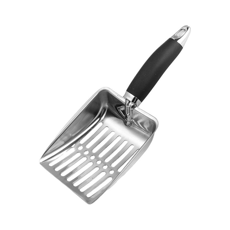 Metal Cat Litter Shovel with Long Handle Durable Sand Cleaning Scoop for Dog  Cat Waste