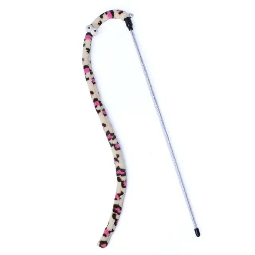 Funny Caterpillar Cat Toy Feather Wand Velvet Caterpillar Rod Toy For Aggressive Cats Colorful Pet 7