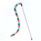 Funny Caterpillar Cat Toy Feather Wand Velvet Caterpillar Rod Toy For Aggressive Cats Colorful Pet 6