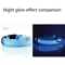 LED Adjustable Dog Collar Blinking Flashing LightUp GlowintheDark Waterproof Safety Collar For Pet 1
