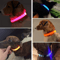LED Adjustable Dog Collar Blinking Flashing LightUp GlowintheDark Waterproof Safety Collar For Pet 2