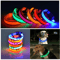 LED Adjustable Dog Collar Blinking Flashing LightUp GlowintheDark Waterproof Safety Collar For Pet 12