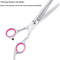 Professional Pet Grooming Scissors Kit Stainless Steel Curved Thinning Straight Shears For Dogs C 8