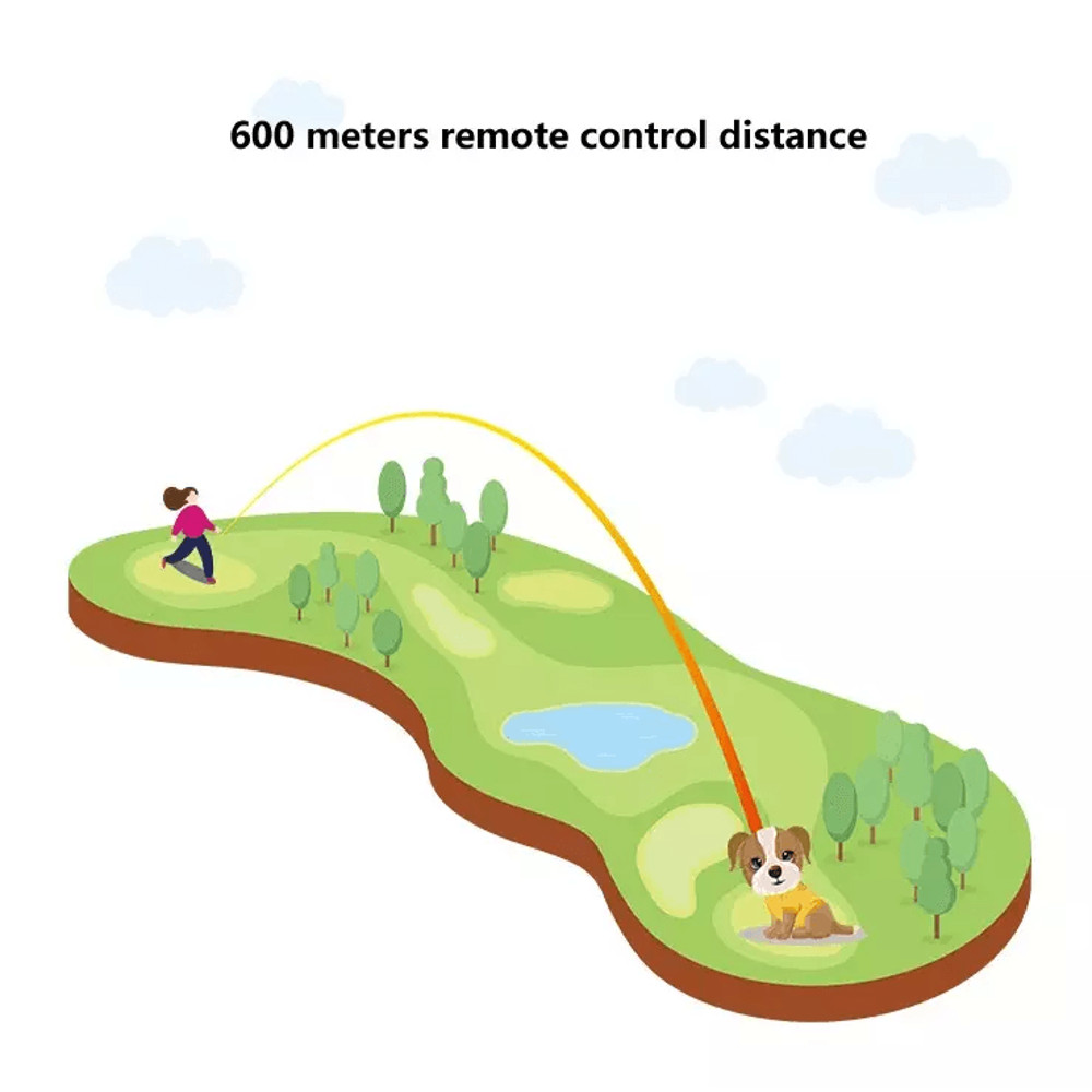 650 YD Remote Dog Training Shock Collar Waterproof Rechargeable Humane BeepVibrationStatic Modes Fi 5