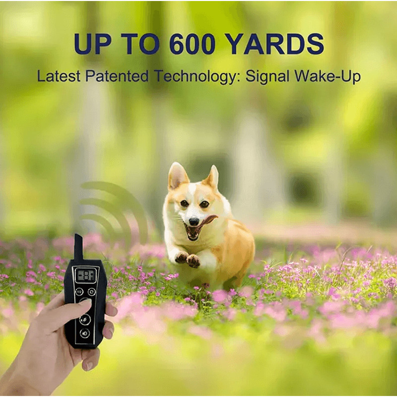 650 YD Remote Dog Training Shock Collar Waterproof Rechargeable Humane BeepVibrationStatic Modes Fi 4