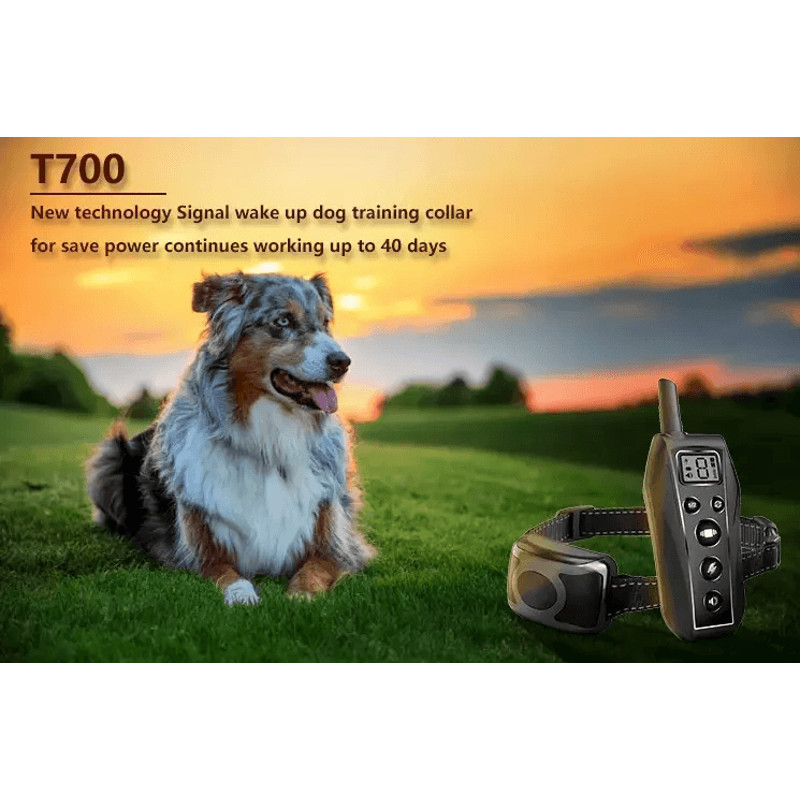 650 YD Remote Dog Training Shock Collar Waterproof Rechargeable Humane BeepVibrationStatic Modes Fi 1