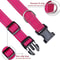 Glow Go Reflective Dog Collar Adjustable Nylon Pet Collar Leash For Nighttime Safety 11