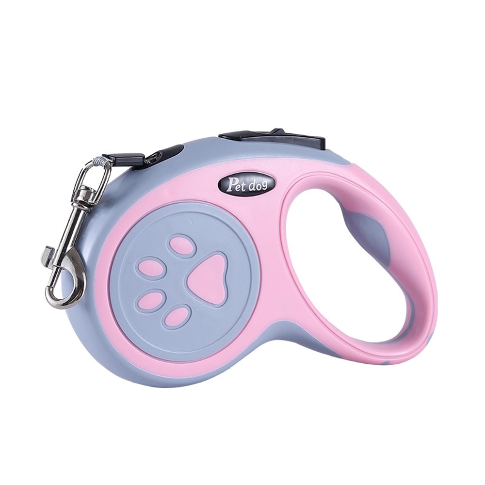 Automatic Retractable Nylon Dog Leash Durable Extending Cat Lead for Puppy Walking & Running