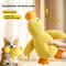 Adorable Dog Toy Plush Toy Sleeping Duck Bite Resistant Chew Companion With Sound Relief For Teeth 3