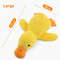Adorable Dog Toy Plush Toy Sleeping Duck Bite Resistant Chew Companion With Sound Relief For Teeth  7