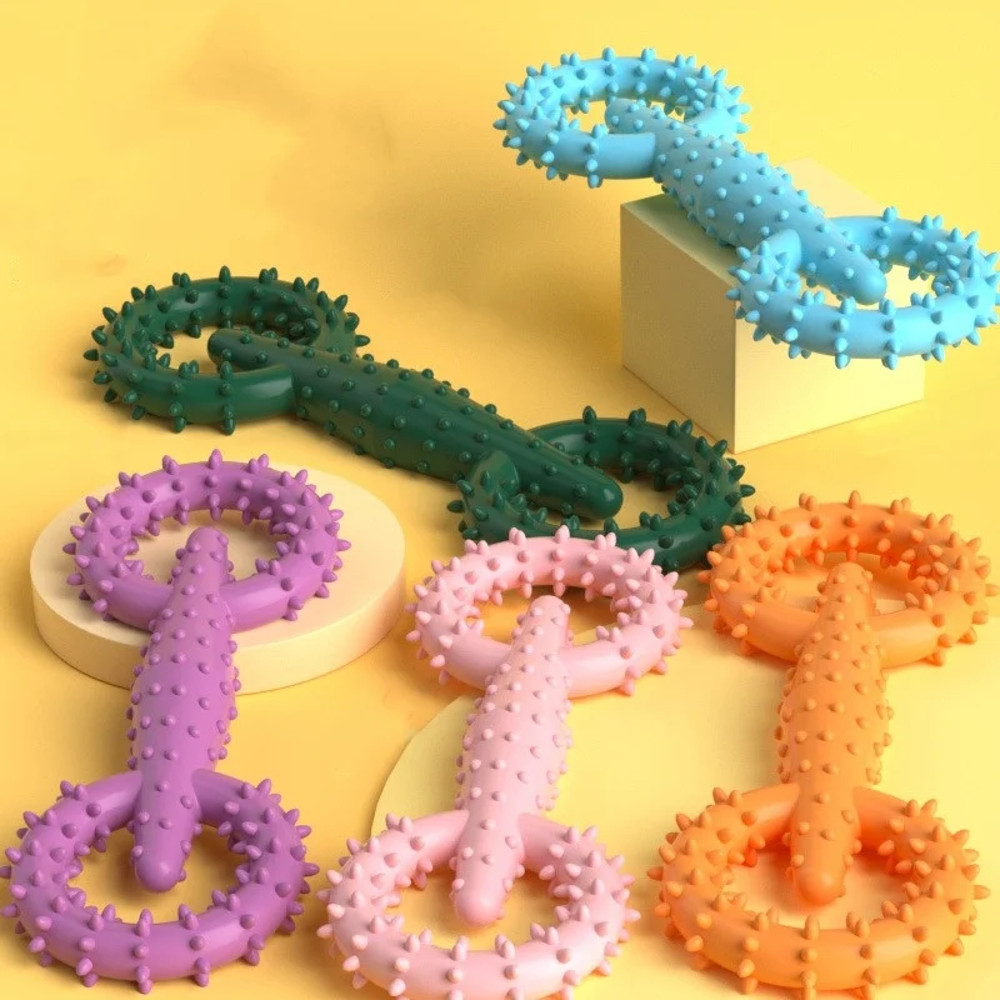 Dog Pull Ring Puppy Chewing Toy Indestructible Pet Pull Ring Toys Interactive Puppy Chew Toy For Bo 0