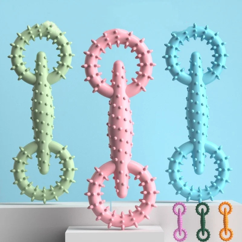 Dog Pull Ring Puppy Chewing Toy Indestructible Pet Pull Ring Toys Interactive Puppy Chew Toy For Bo 3