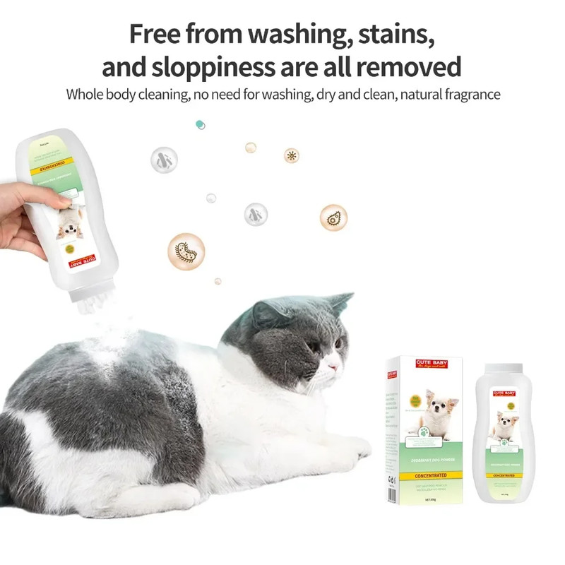 Cat Shampoo Dog Dry Cleaning Supplies Pet Wash Free Shower Gel Dry Itchy Skin Relief 2