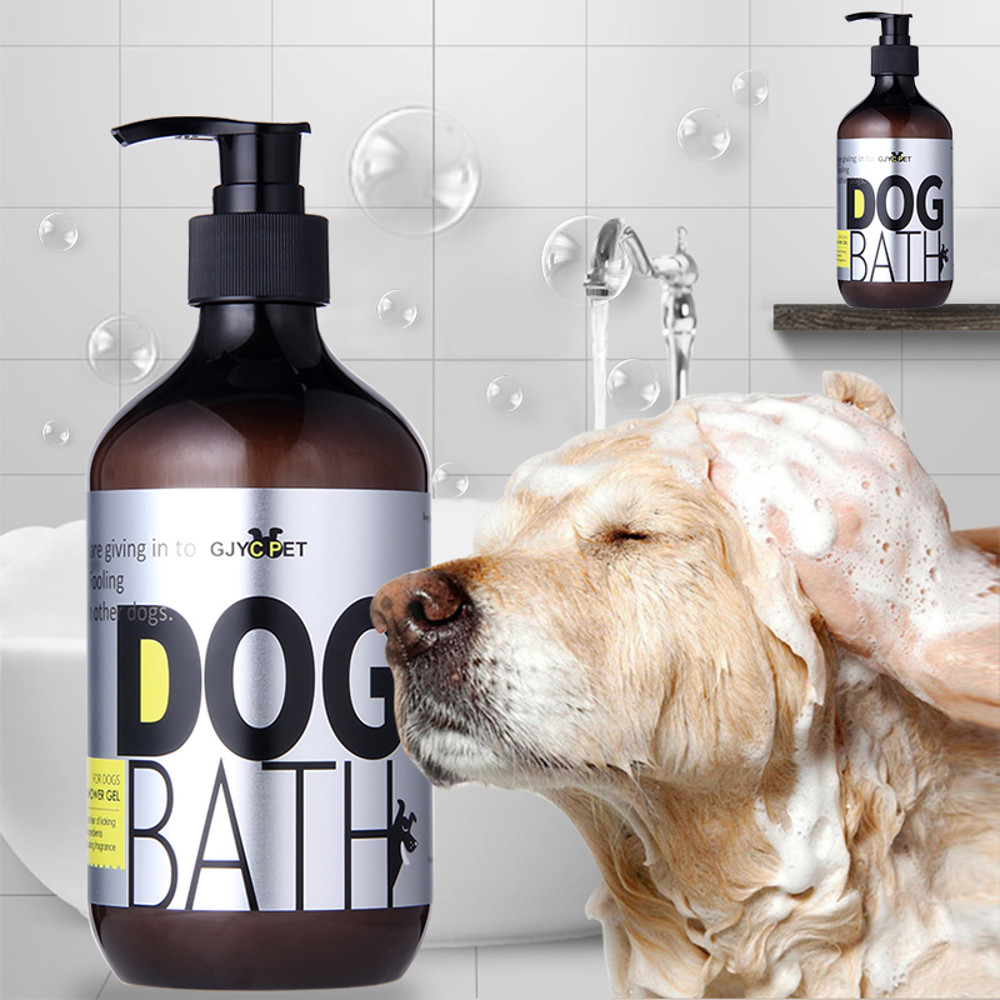 500ML Pet Shampoo for Dogs Anti-Itch Anti-Flea Shower Gel, Dog Hair Care Body Wash Soap, Pet Bath Anti-Tick Cleaning