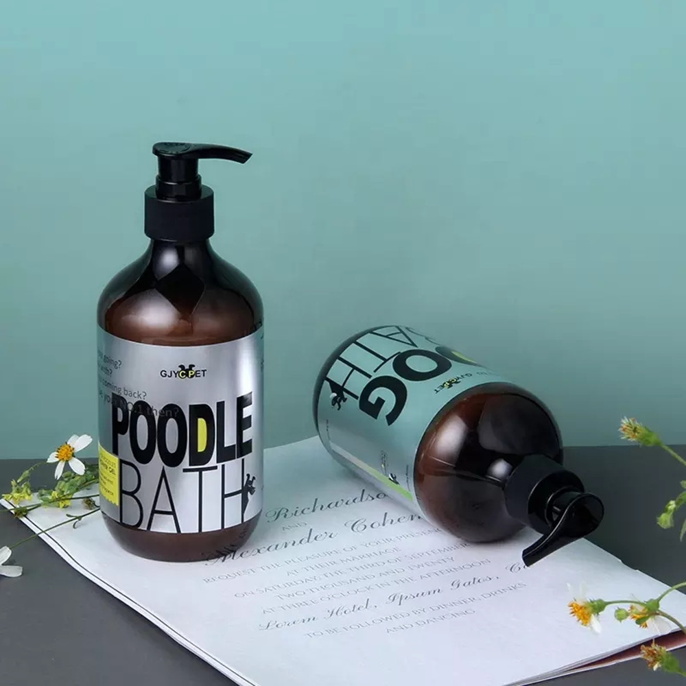 500ML Pet Shampoo for Dogs Anti-Itch Anti-Flea Shower Gel, Dog Hair Care Body Wash Soap, Pet Bath Anti-Tick Cleaning