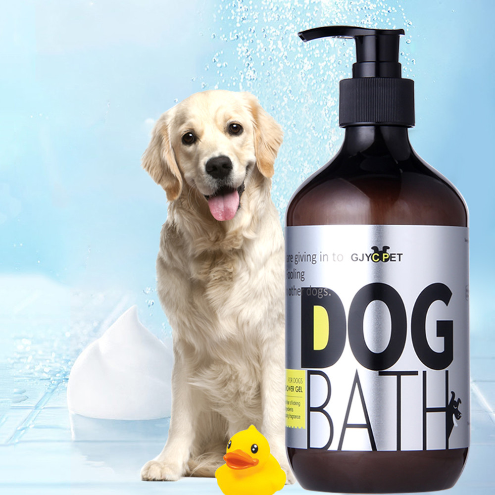 500ML Pet Shampoo for Dogs Anti-Itch Anti-Flea Shower Gel, Dog Hair Care Body Wash Soap, Pet Bath Anti-Tick Cleaning