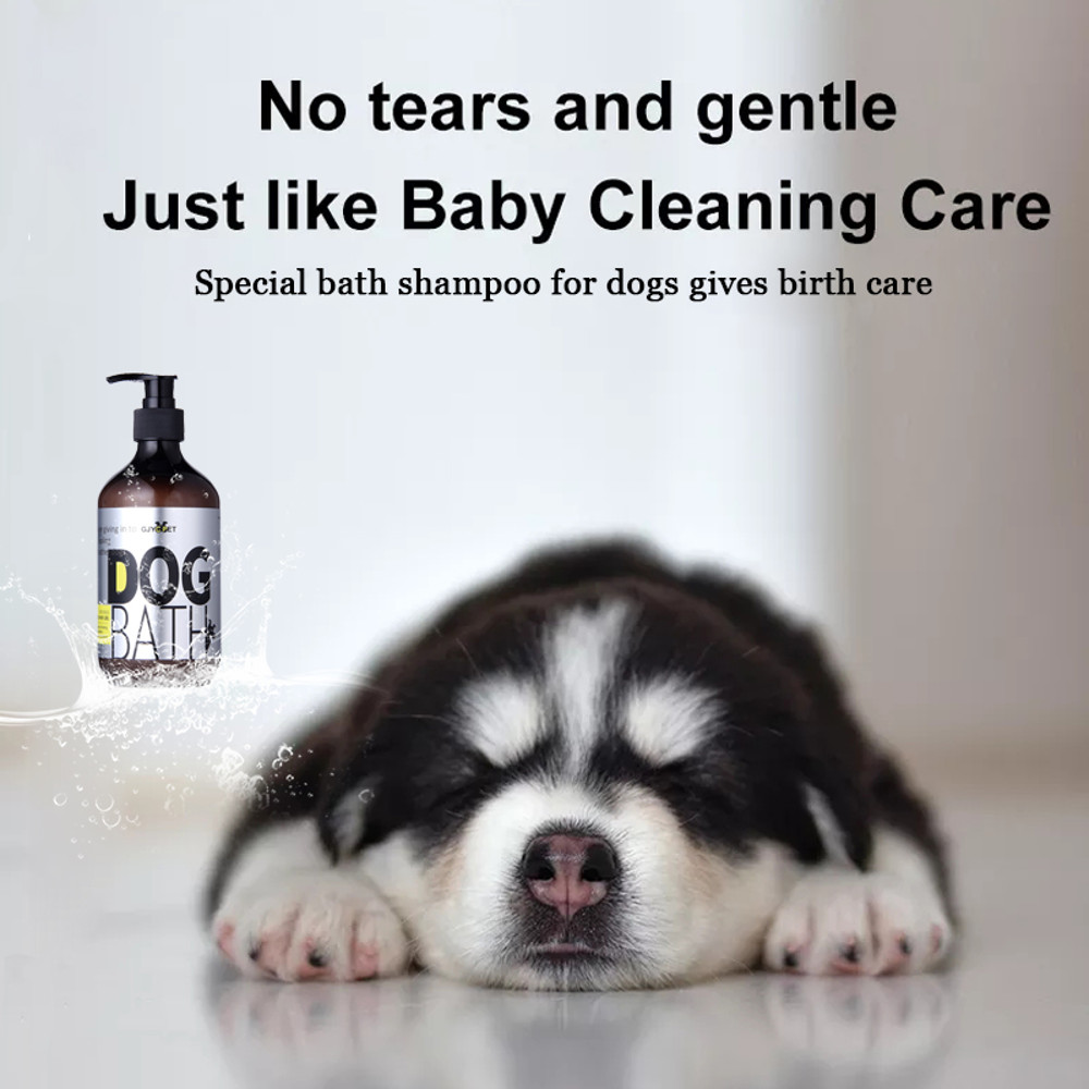 500ML Pet Shampoo for Dogs Anti-Itch Anti-Flea Shower Gel, Dog Hair Care Body Wash Soap, Pet Bath Anti-Tick Cleaning