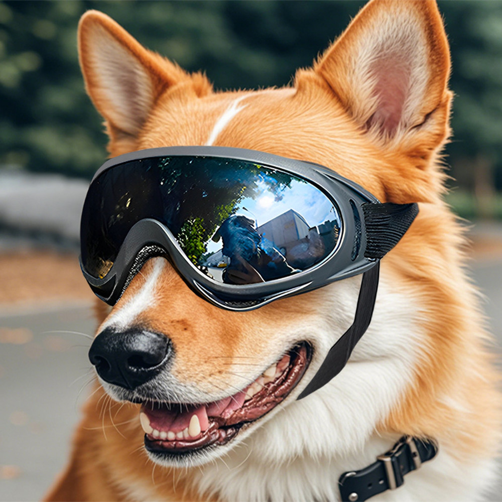 Windproof Dog Glasses Outdoor Pet Goggles For Large Dogs UV Protection Dog Accessories For Riding H 0