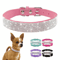 Bling Rhinestone Leather Pet Collar Leash Set For SmallMedium Dogs Cats 1