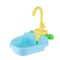 Automatic Bird Bath Tub For Parrots Parakeets Multifunctional Pet Spa Pool With Faucet Cleaning T 7
