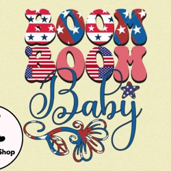 boom boom baby 4th of july sublimation