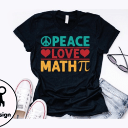 Peace Love Math Vintage Math Design Design 242