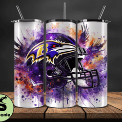 Baltimore Ravens Logo NFL, Football Teams PNG, NFL Tumbler Wraps PNG Design 24