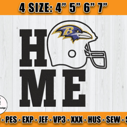 Ravens Embroidery, NFL Ravens Embroidery, NFL Machine Embroidery Digital, 4 sizes Machine Emb Files -15-Morales